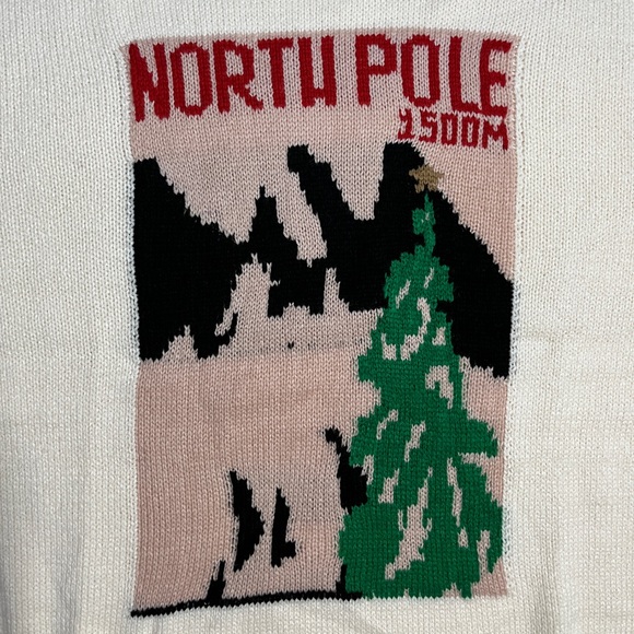 Pull & Bear Men’s “North Pole” Graphic Sweater - Size L - Picture 4 of 7